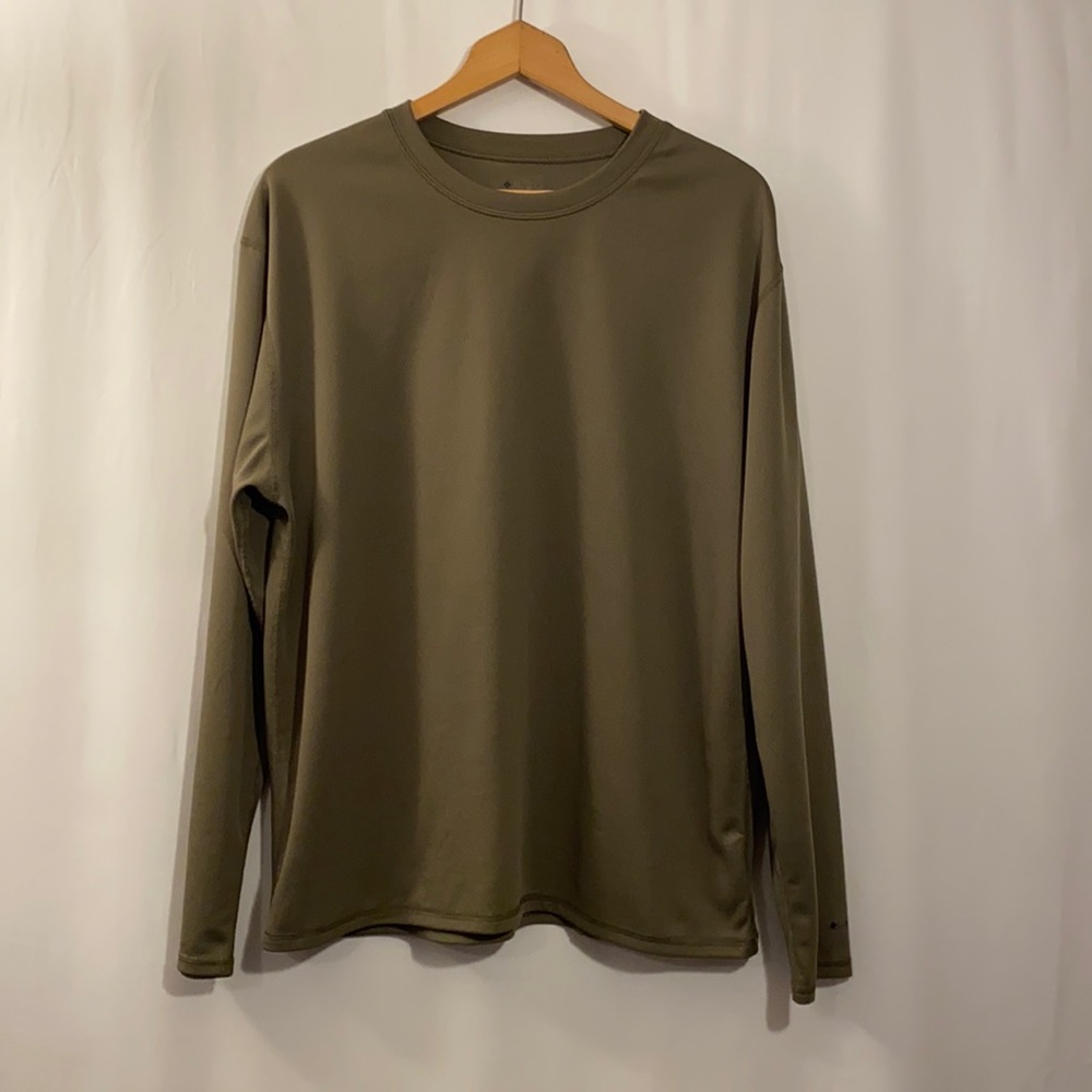 Columbia Men's Long Sleeve Performance Shirt in Olive size L